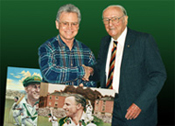 Brian Clinton and Donald Bradman